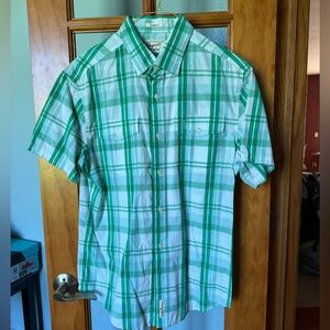 Penguin by Munsingwear Short Sleeve Button Down Shirt - Size Medium